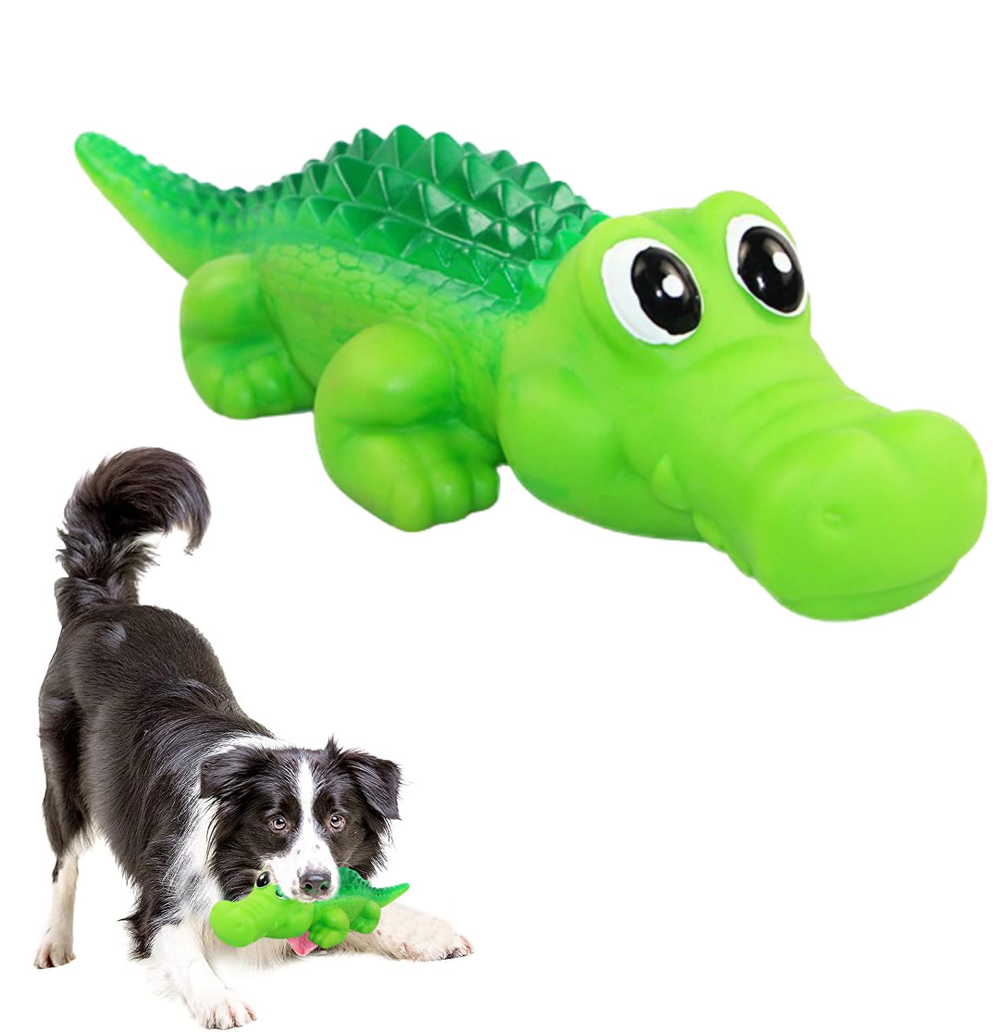 Interactive Dog Squeaky Crocodile
